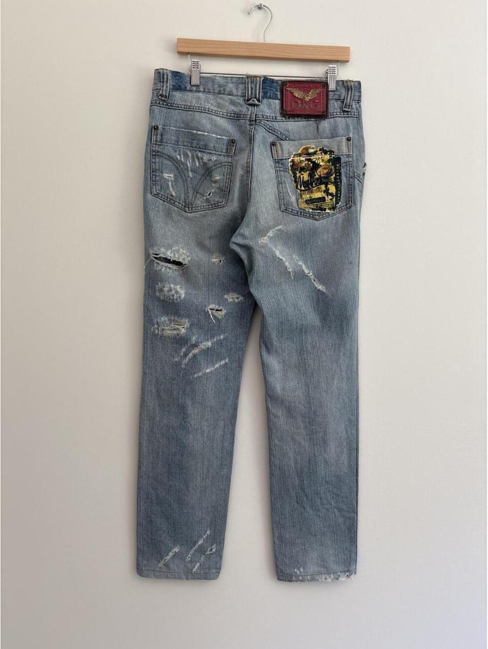 Dolce and Gabbana light wash baggy